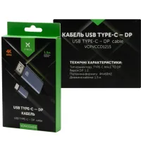 Кабель мультимедійний USB-C to DisplayPort M 1.5m v1.2 4K60Hz Vinga (VCPVCCD1215) - 3