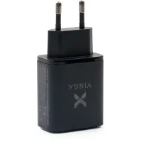 Зарядний пристрій Vinga 2xUSB-C PD30W + USB-A QC30W Display 30W Max (VCR30ACCDB) - 4