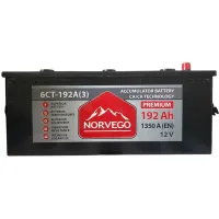 Акумулятор автомобільний NORVEGO ВЕСТА Premium 192A +лів (3) (1350 пуск) - Зображення 1