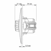 Світлорегулятор Videx BINERA 600Вт сереб (VF-BNDM600-SS) - 5