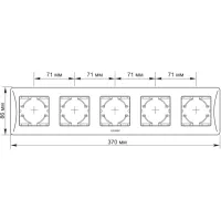Рамка Videx BINERA чорний графіт 5 постів (VF-BNFR5H-BG) - 2