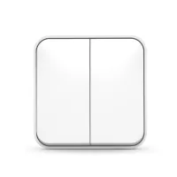 Вимикач Videx BINERA IP20 зовнішній 2кл білий (VF-BNS12-W) - 2