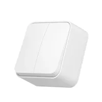 Вимикач Videx BINERA IP20 зовнішній 2кл білий (VF-BNS12-W) - 1