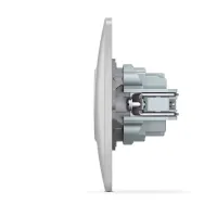 Розетка Videx BINERA 1ая с заземлением серебр (VF-BNSK1G-SS) - Изображение 3