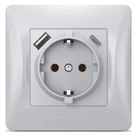 Розетка Videx VF-BNSK1GUC-SS - 2