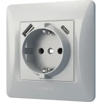 Розетка Videx VF-BNSK1GUC-SS - 3