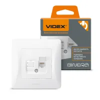 Комп'ютерна розетка Videx BINERA CAT6 (VF-BNSK1PC6-W) - 4