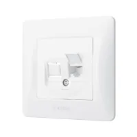 Телефонна розетка Videx BINERA CAT3 (VF-BNSK1TF3-W) - 2