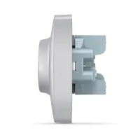 Розетка Videx BINERA 2ая с заземлением серебр (VF-BNSK2G-SS) - 3