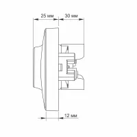 Розетка Videx BINERA 2ая із заземленням (VF-BNSK2G-W) - 5