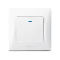 Вимикач Videx BINERA 1кл з підсвічуванням білий (VF-BNSW1L-W) - 2