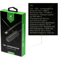 Концентратор Vinga USB2.0 to 7*USB2.0 HUB (VHA2A7) - 4