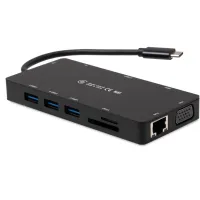Концентратор Vinga USB-C 3.1 to VGA+HDMI+RJ45+3xUSB3.0+USB2.0+SD/TF+PD100W+Audio (VHYC10) - 3