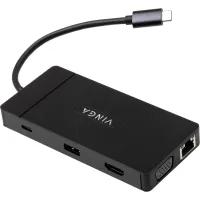 Концентратор Vinga USB-C 3.1 to VGA+HDMI+RJ45+3xUSB3.0+USB2.0+SD/TF+PD100W+Audio (VHYC10) - 5