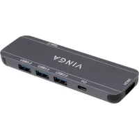 Концентратор Vinga USB-C 3.1 to HDMI+3xUSB3.0+PD100W+USB-C foldable cable (VHYC6FC) - 9