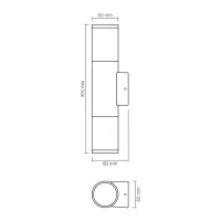 Світильник Videx архітектурний IP54 2xGU10 (VL-AR092B) - 6