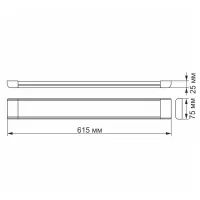 Светильник Videx LED 27W 0,6М 5000K (VL-BN-27065) - Изображение 3