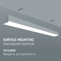 Світильник Videx LED BN03 30W 0.6М 5000K 220V (VL-BN03-30065B) - 6