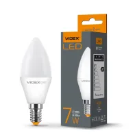Лампочка Videx LED C37e 7W E14 3000K 220V (VL-C37e-07143) - Зображення 2