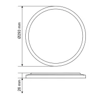 Світильник Videx DL5R 22W 3000K-4000K-5000K White (VL-DL5R-22CW) - 9