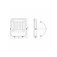 Прожектор Videx LED VIDEX 50W RGB 220V (VL-F3-50-RGB) - Изображение 3