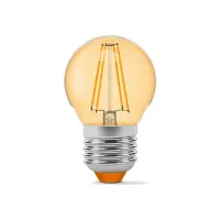 Лампочка Videx LED Filament G45FA 4W E27 2200K бронза (VL-G45FA-04272) - Зображення 2