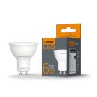 Лампочка Videx LED MR16e 6W GU10 4100K 220V (VL-MR16e-06104) - Зображення 2