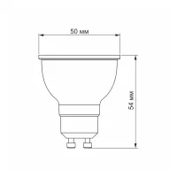 Лампочка Videx LED MR16e 6W GU10 4100K 220V (VL-MR16e-06104) - Зображення 3