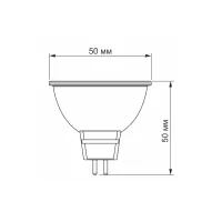 Лампочка TITANUM LED MR16e 6W GU5.3 4100K (VL-MR16e-06534) - Изображение 2