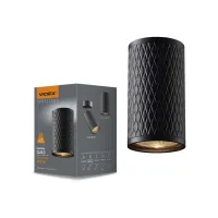 Світильник точковий Videx під лампу GU10 SPF02A накладний чорна призма (VL-SPF02A-BP) - Зображення 3