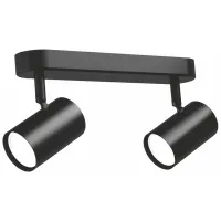 Світильник точковий Videx під лампу 2xGU10 накладний поворотний (VL-SPF05B-BPB) - Зображення 1