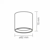 Світильник Videx під лампу GX53 накладний Білий (VL-SPF15A-W) - 4