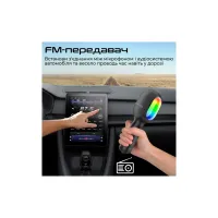 Мікрофон Promate VocalMic Bluetooth 2 x AUX LED Black (vocalmic.black) - 8