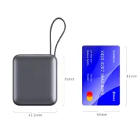 Батарея універсальна Vinga 10000 mAh 35W Display Cable (VPBB1035C) - 3