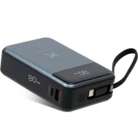 Батарея універсальна Vinga 20000 mAh 65W Display USB-C Cable Grey (VPBB2065C) - 2