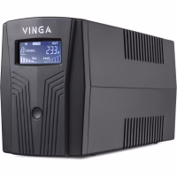 Пристрій безперебійного живлення Vinga LCD 800VA plastic case with USB (VPC-800PU) - Image 1