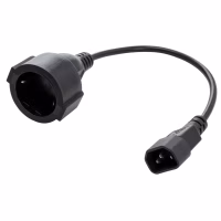 Кабель питания C14 to Schuko 0.75mm2 Copper Vinga (VPCC14S75C) - Image 2