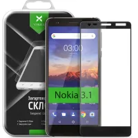 Скло захисне Vinga для Nokia 3.1 Black (VTPGS-N31B) - 1