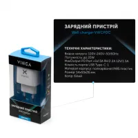 Зарядний пристрій Vinga PD Type-C 20W Charger white (VWCPDC) - 4