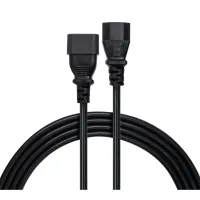 Кабель живлення C13 to C14 1.8m 0.75mm2 copper Vinga (VYPCC13141875CU) - 2