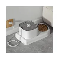 Універсальний посуд для тварин Lapka Фонтан з годівницею 2в1 (WF072) - 3