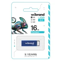 USB флеш накопичувач Wibrand 16GB Chameleon Blue USB 2.0 (WI2.0/CH16U6U) - Зображення 2