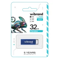USB флеш накопичувач Wibrand 32GB Chameleon Blue USB 2.0 (WI2.0/CH32U6U) - 2