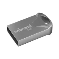 USB флеш накопичувач Wibrand 32GB Hawk Silver USB 2.0 (WI2.0/HA32M1S) - 1
