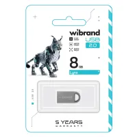 USB флеш накопичувач Wibrand 8GB lynx Silver USB 2.0 (WI2.0/LY8M2S) - 2