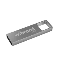USB флеш накопичувач Wibrand 64GB Shark Silver USB 2.0 (WI2.0/SH64U4S) - Зображення 1