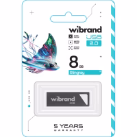 USB флеш накопитель Wibrand 8GB Stingray Grey USB 2.0 (WI2.0/ST8U5G) - Image 2