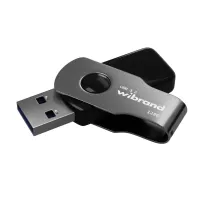 USB флеш накопичувач Wibrand 128GB Lizard Black USB 3.2 Gen 1 (USB 3.0) (WI3.2/LI128P9B) - 1