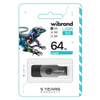 USB флеш накопичувач Wibrand 64GB Lizard Black USB 3.2 Gen 1 (USB 3.0) (WI3.2/LI64P9B) - 3