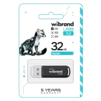 USB флеш накопичувач Wibrand 32GB Marten Black USB 3.2 Gen 1 (USB 3.0) (WI3.2/MA32P10B) - 2